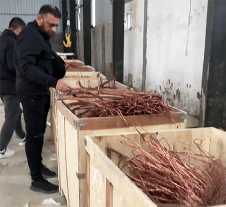 brand new copper samples