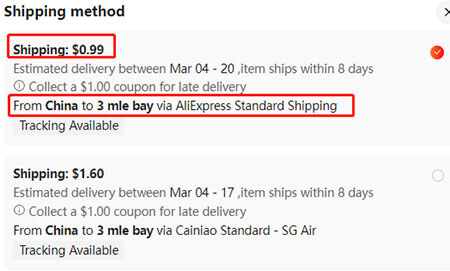cheap cross-border logistics on AliExpress 3