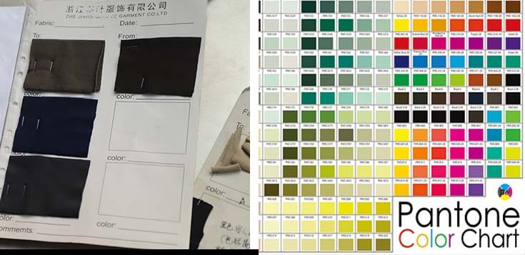 Confirm the color of the fabrics and every accessory