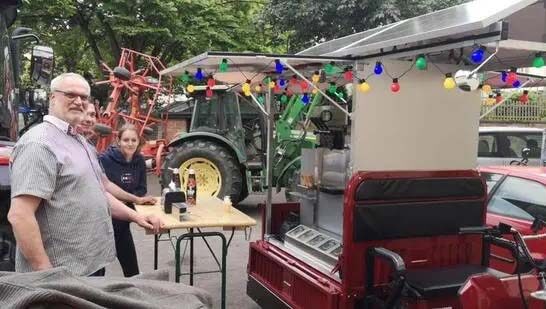 electric tricycle ice cream stall
