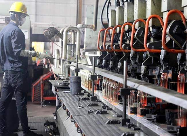 glass wine bottle factory