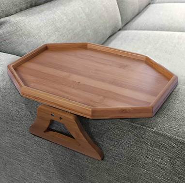 Wooden sofa arm tray