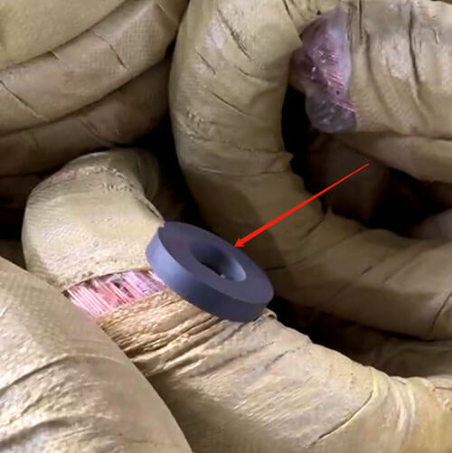 magnet attracted by fake scrap copper