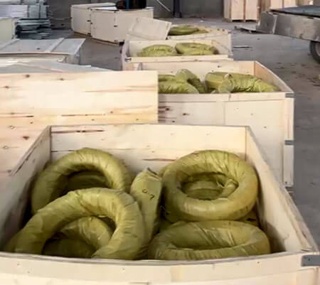 prepared scrap copper at warehouse