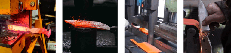 Forged knife production process