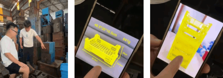 Joe found the pallet mold in used molds warehouse