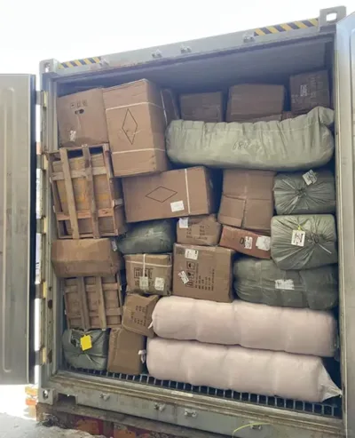 A container of consolidated cargo