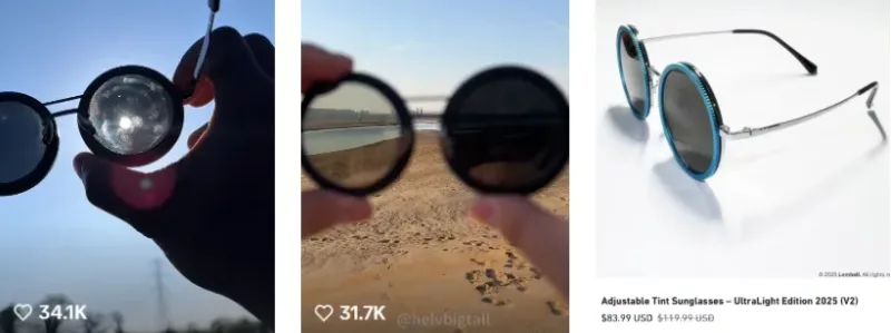 Adjustable Tint Sunglass