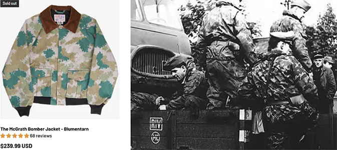 AP incorporates camouflage from military history into their jacket