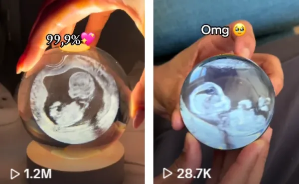 Baby Image Crystal Ball Memorial