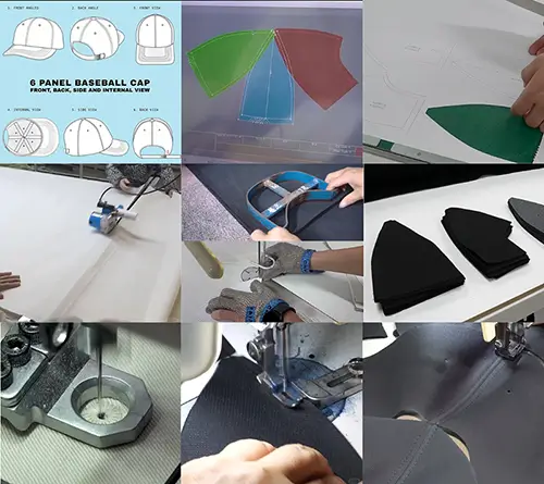 baseball cap production steps 1