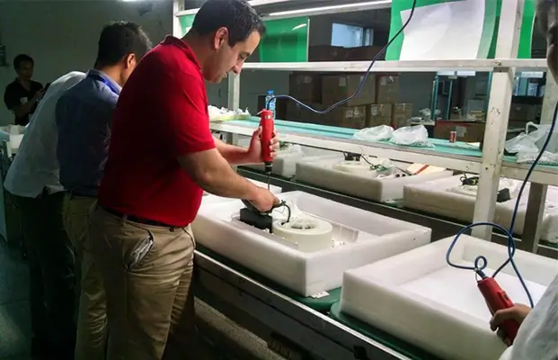 Bedjet founder Mark in China factory