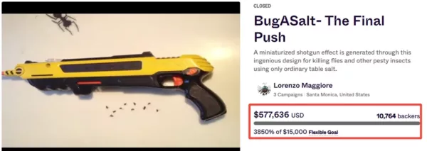 Bug A Salt campaign on Indiegogo