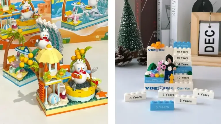 Corporate and brand custom building block merchandise