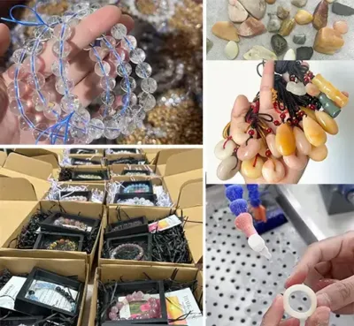 Crystal and natural stone jewelry suppliers in China