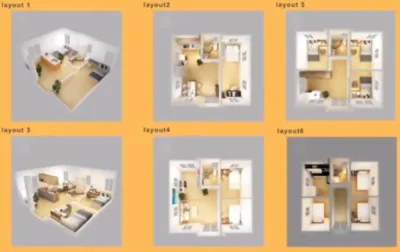 Expandable Prefab Houses Layouts