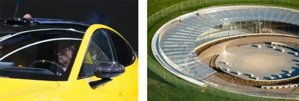 glass used in car windshields, glass roofs