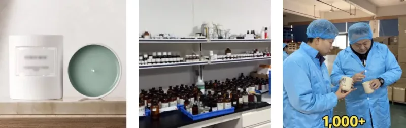 Jingsourcing agent in candle factory workshop