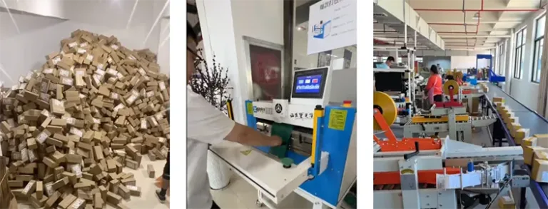 Joe at a factory specializing in automated logistics equipment