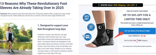 Koprez first landing page