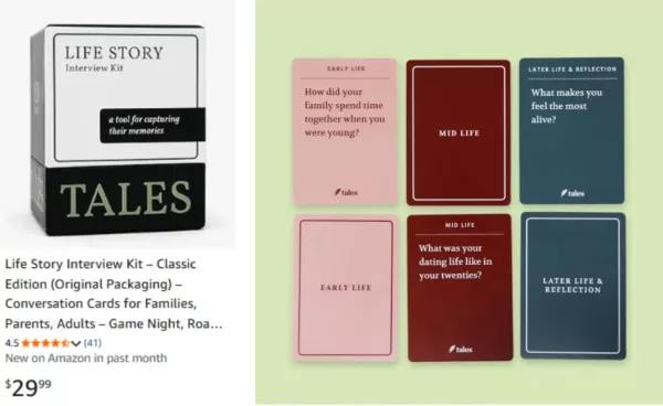 life story interview card