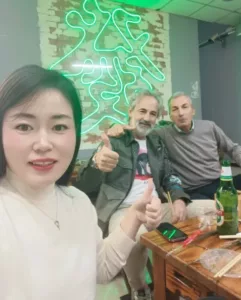 Lisa has meals with clients