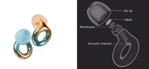 Modern Vibe Loop earplugs with silicone tips