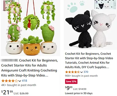 new and affordable crochet doll kits sells well