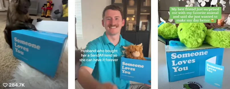 Send A Friend's marketing content