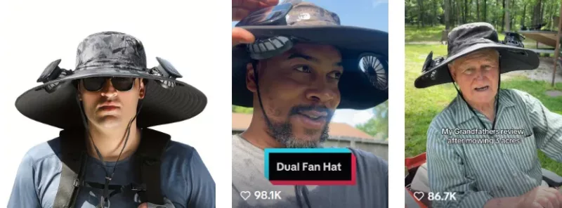 Solar Fan Hat