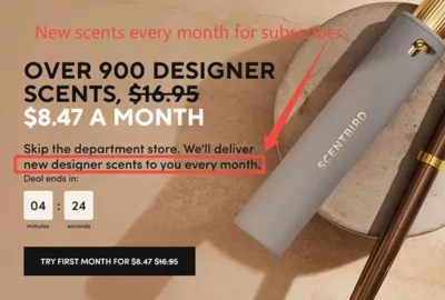 Subscription of Scentbird