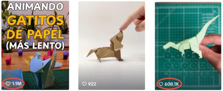 the folding pattern instruction on social media