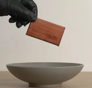 The production of wooden incense blocks