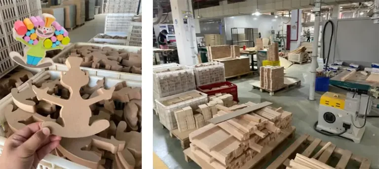 wooden building toy factory