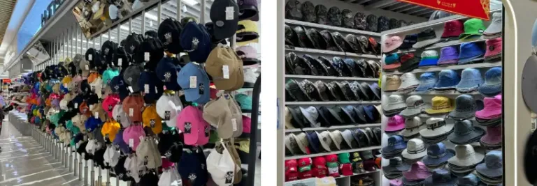Yiwu hat market shops